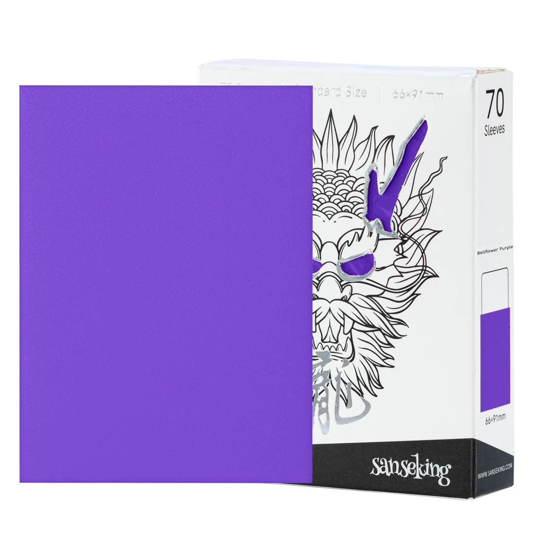 White Dragon Series- Tournament Sleeves-Bellflower Purple