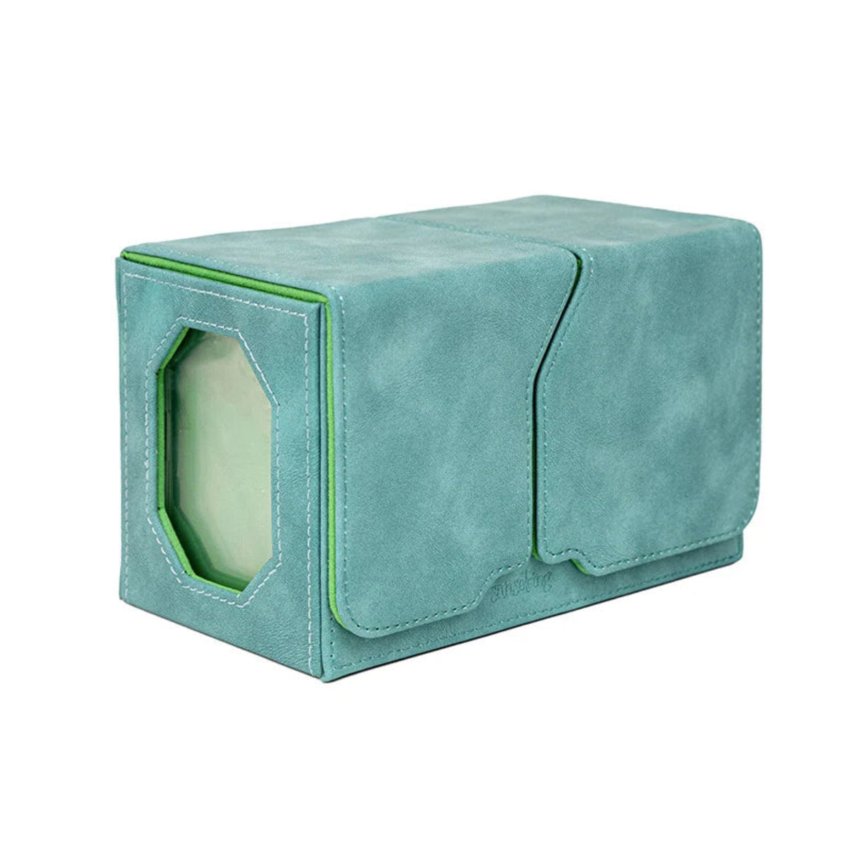 Gemini Double Opening Deck Box with Display Window-Green