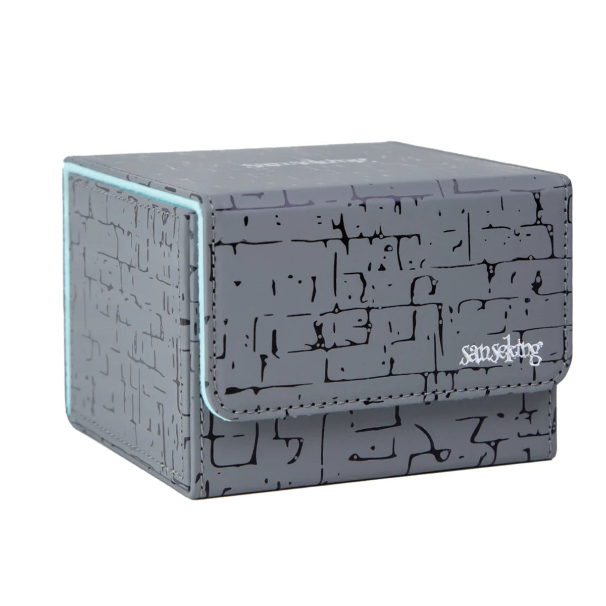 Pyramid Deck Box-Hieroglyphic Grey