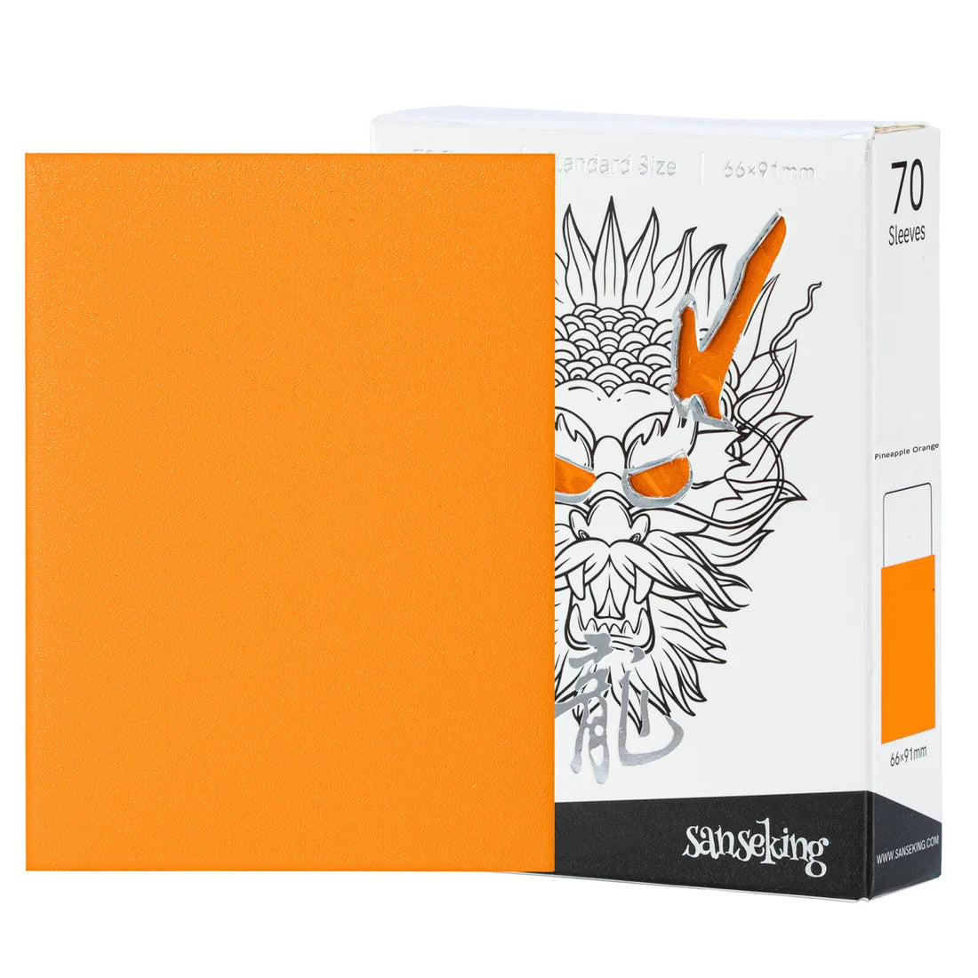 White Dragon Series- Tournament Sleeves-Pineapple Orange