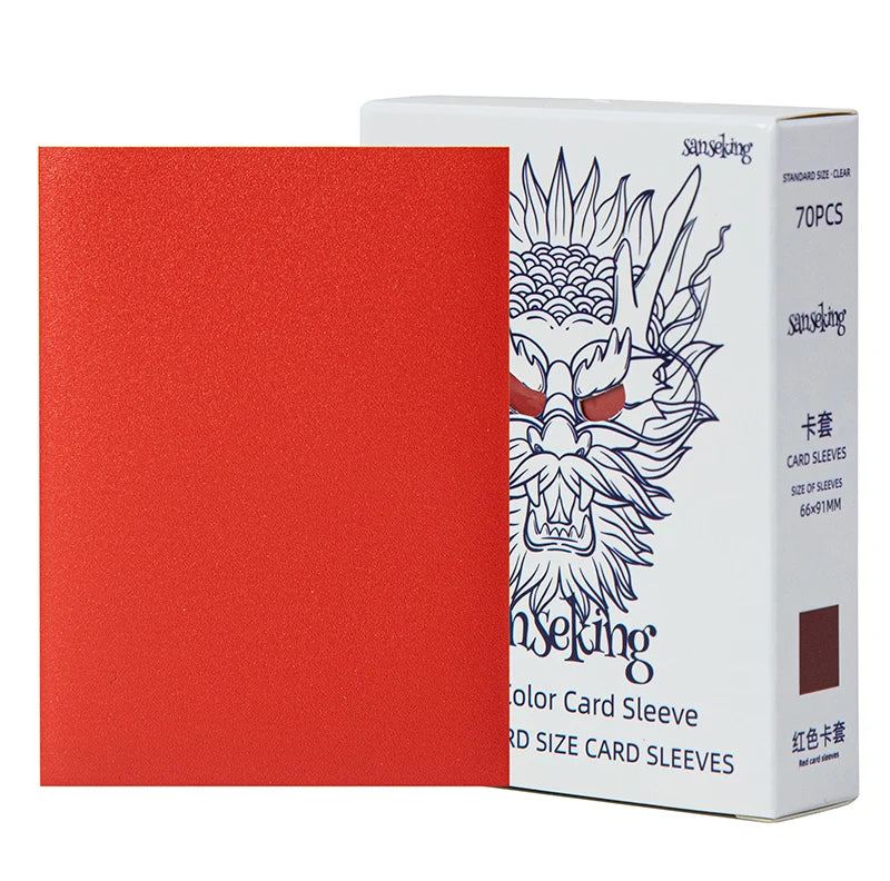 White Dragon Series- Tournament Sleeves-Red