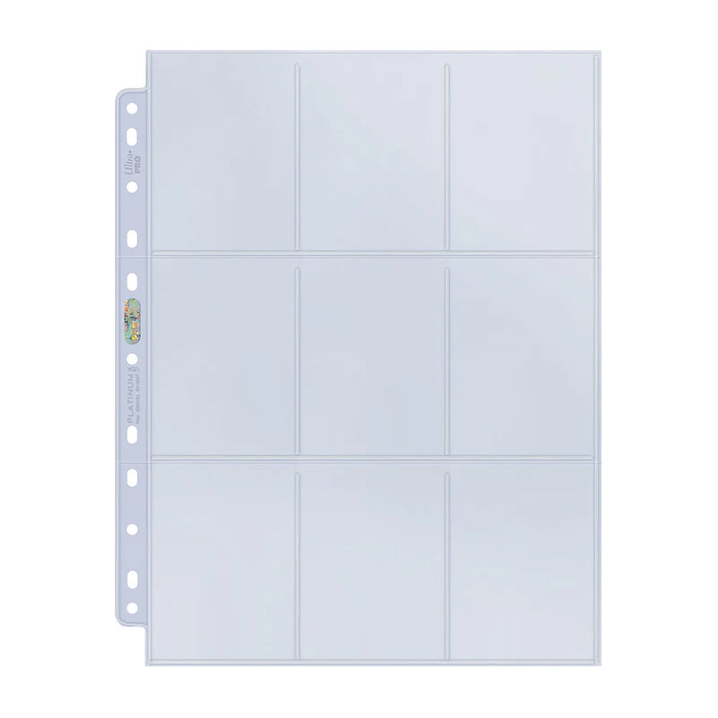 9-Pocket Platinum Page for Standard Size Cards (11-Holes)