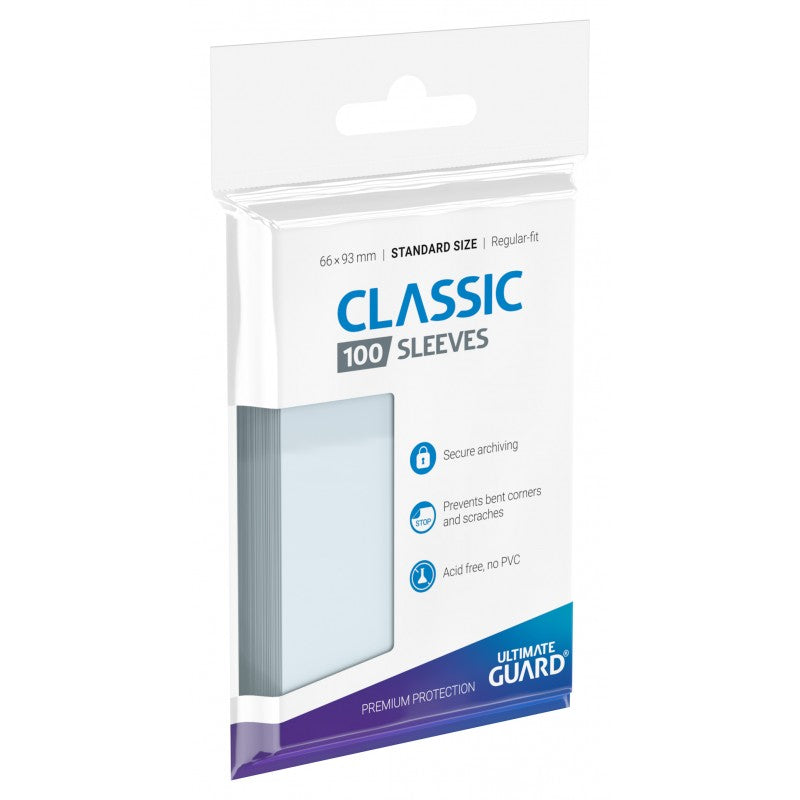 Classic Soft Sleeves Standard Size Transparent