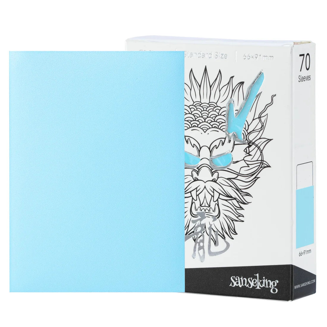 White Dragon Series- Tournament Sleeves-Blue