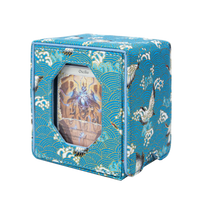 Brocade Deck Box-Crane Dance in Autumn Pool