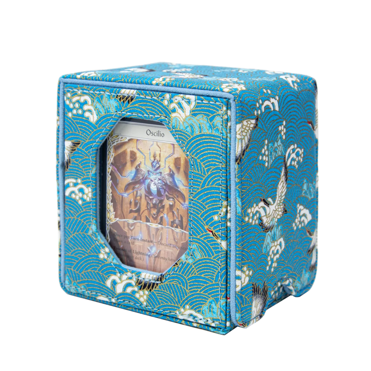 Brocade Deck Box-Crane Dance in Autumn Pool