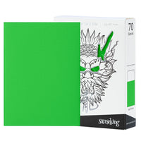 White Dragon Series- Tournament Sleeves-Emerald Green