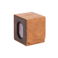 Mini Card Holder & Toploader Case-Mocha Brown