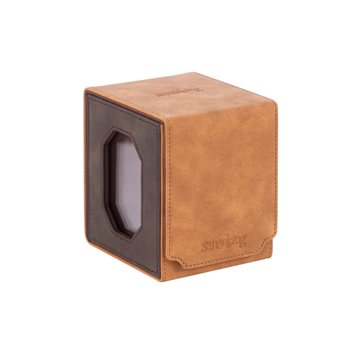 Mini Card Holder & Toploader Case-Mocha Brown