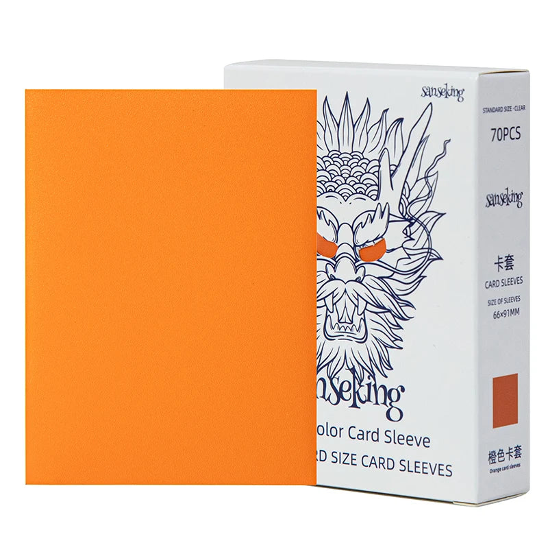 White Dragon Series- Tournament Sleeves-Orange