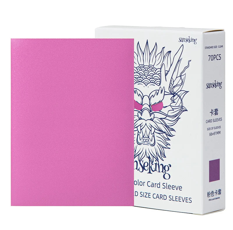 White Dragon Series- Tournament Sleeves-Pink