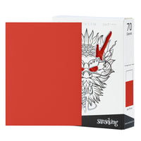 White Dragon Series- Tournament Sleeves-Pomegranate Red