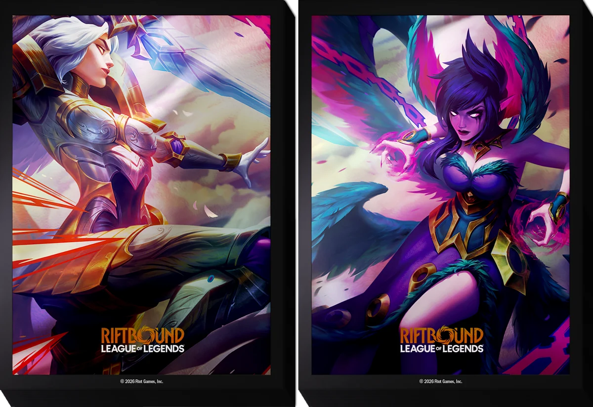 Riftbound Vendetta Sleeves-Kayle vs Morgana
