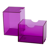 Dragon Shield Strong Box - Clear Purple