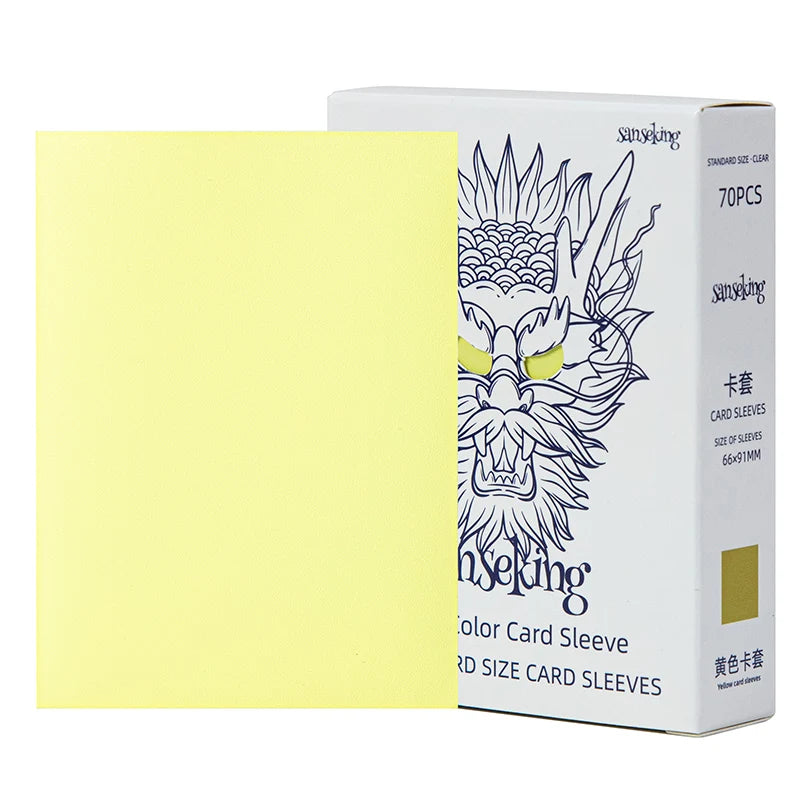 White Dragon Series- Tournament Sleeves-Yellow