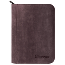 Suede Collection Zippered 4-Pocket Premium PRO-Binder - Amethyst