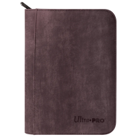 Suede Collection Zippered 4-Pocket Premium PRO-Binder - Amethyst