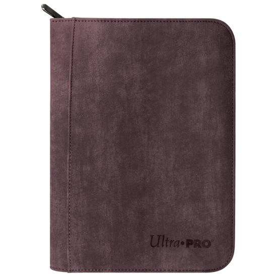 Suede Collection Zippered 4-Pocket Premium PRO-Binder - Amethyst