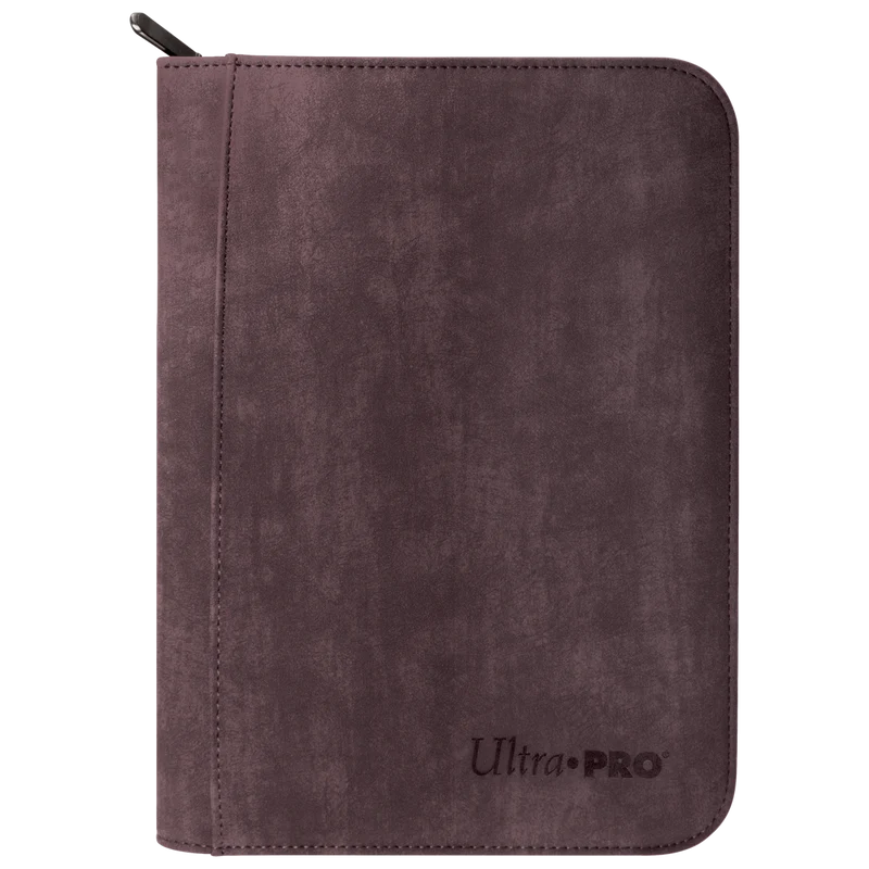 Suede Collection Zippered 4-Pocket Premium PRO-Binder - Amethyst