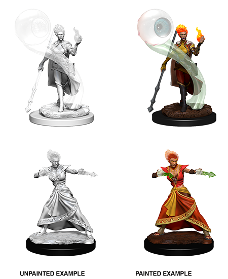 D&D Nolzur's Marvelous Miniatures - Fire Genasi Female Wizard