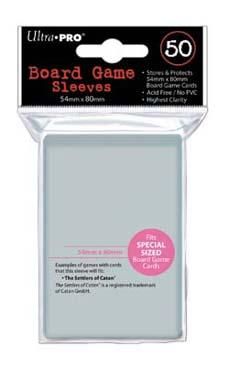 54mm X 80mm Board Game Sleeves 50ct (for Catan)