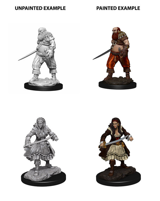 Wizkids Deep Cuts Unpainted Miniatures: Pirates