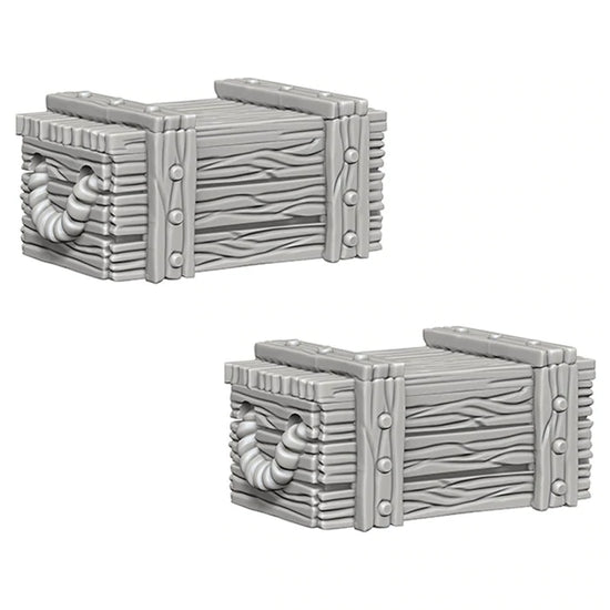 Wizkids Deep Cuts Unpainted Miniatures: Crates