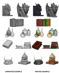 WizKids Deep Cuts Unpainted Miniatures: Wizards Room