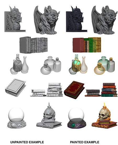 WizKids Deep Cuts Unpainted Miniatures: Wizards Room