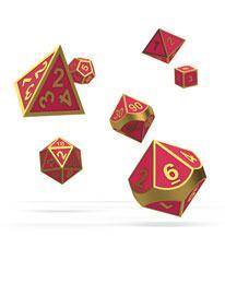 Oakie Doakie Dice RPG Set Metal Glow in the Dark  (7)