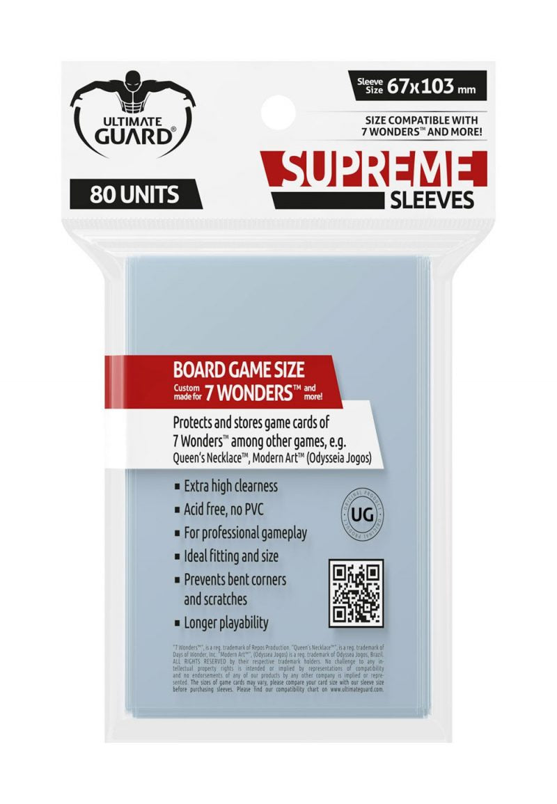 Supreme Sleeves for Board Game Cards 7 Wonders™ (80)