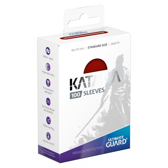 Katana Sleeves Standard Size-Red